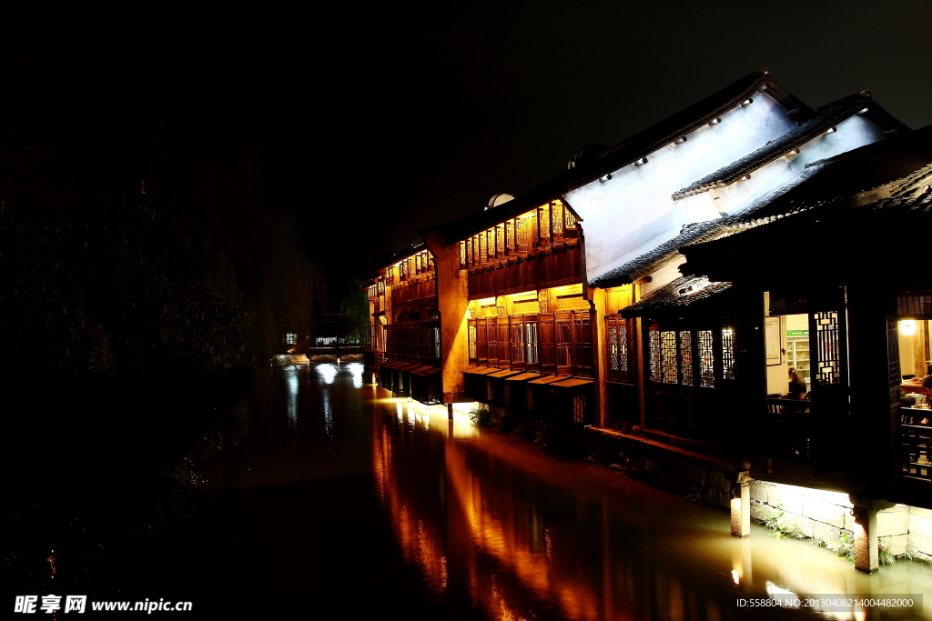 乌镇西栅临水民宿夜景