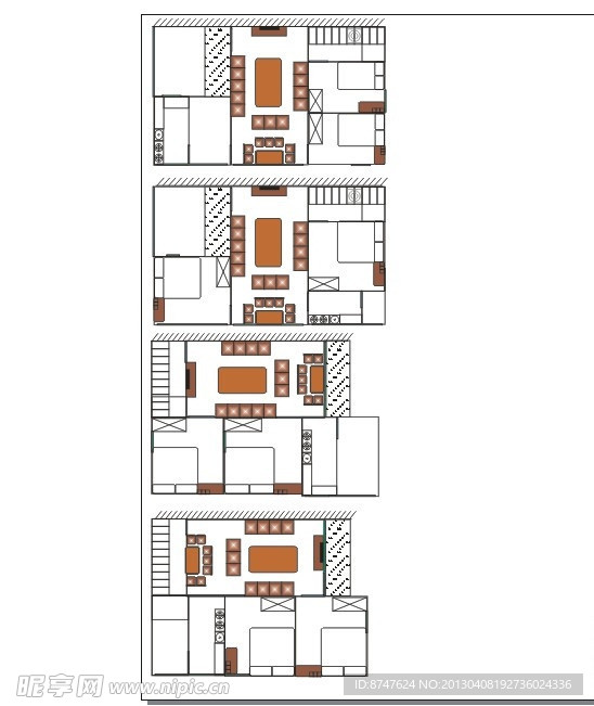 四款房屋平面设计图