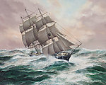 海中帆船