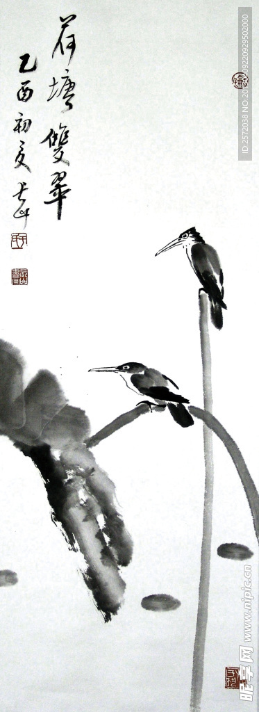 荷塘双翠