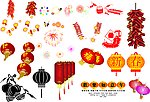 灯笼爆竹烟花