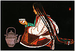 饮茶藏女