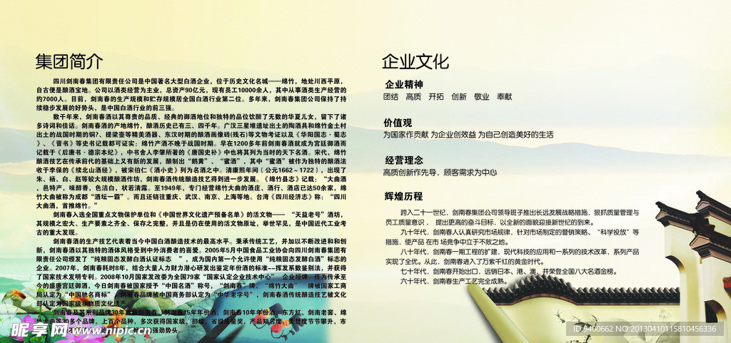 剑南春 徽韵背景