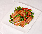 蒜台炒腊肉