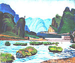 山水油画