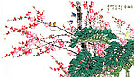桃花国画