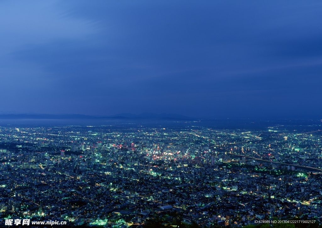 夜景天空