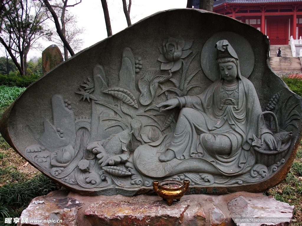 石雕观音