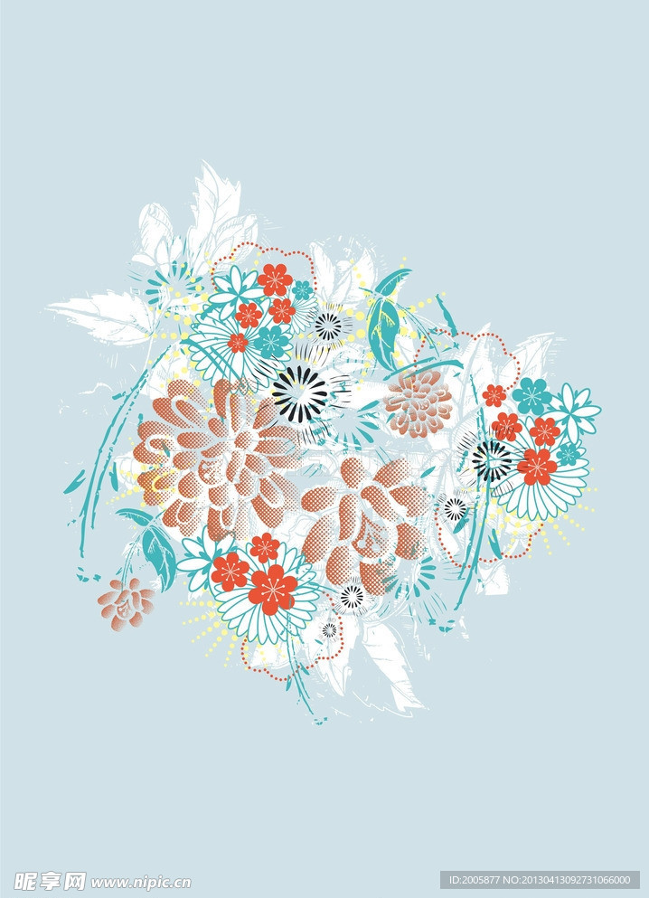 花卉 矢量
