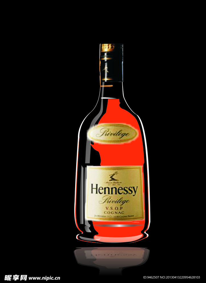 hennessy酒瓶