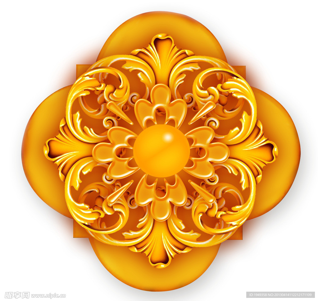 金色花纹