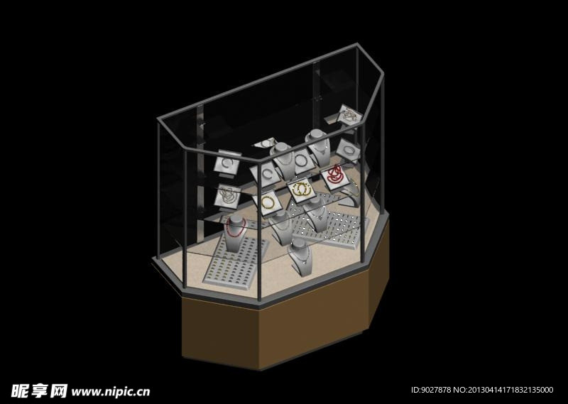 饰品展架模型
