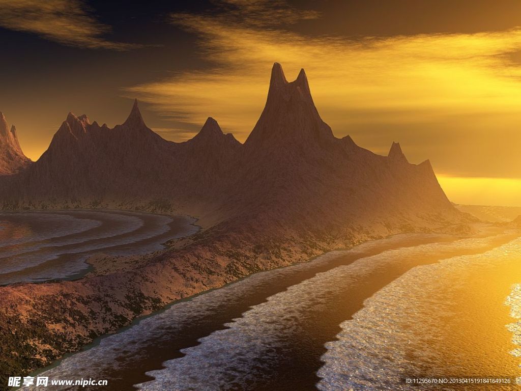黄昏风景画