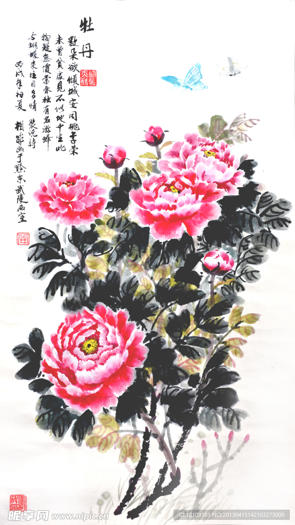 牡丹国画