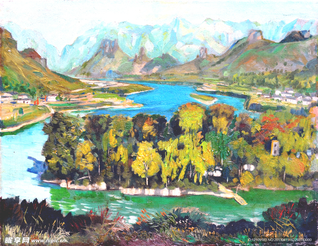 油画风景