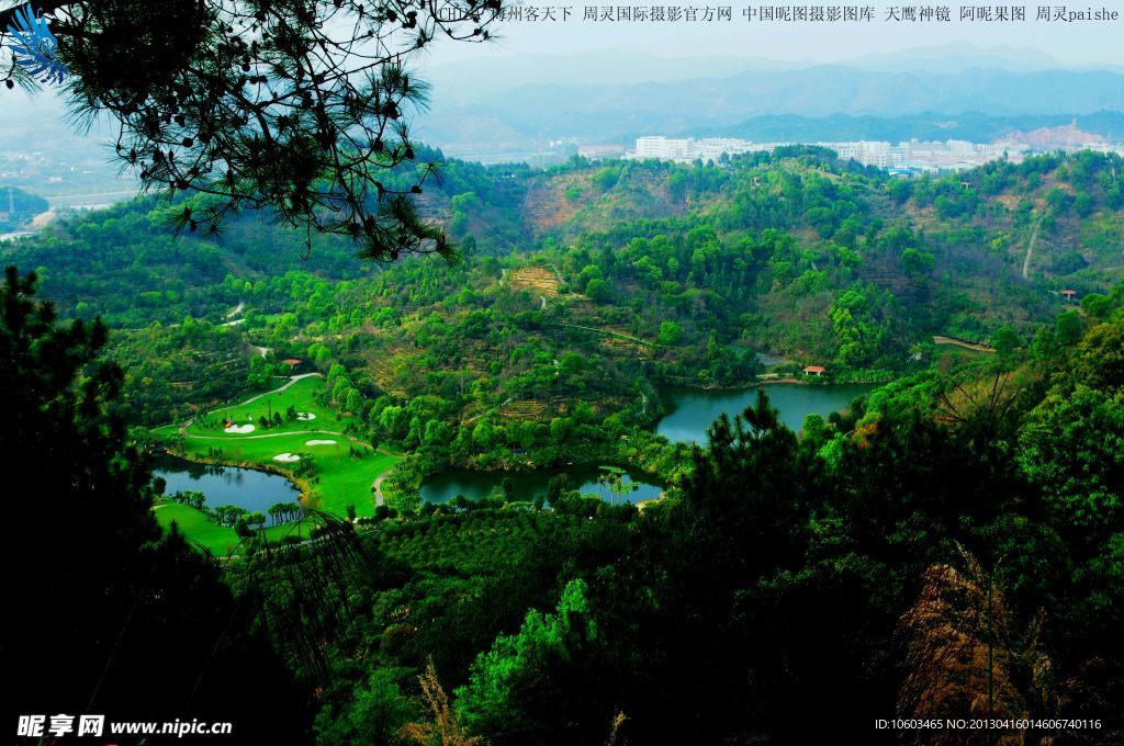 梅州客天下高山绿风景