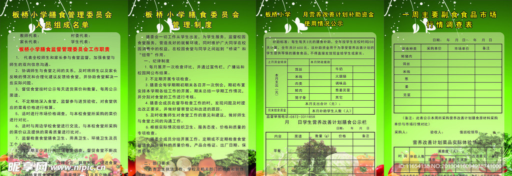 小学膳食管理委员会