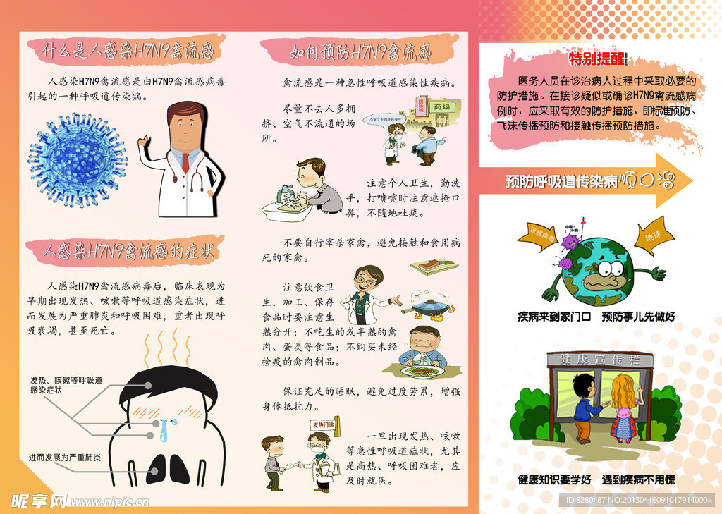 预防H7N9三折页