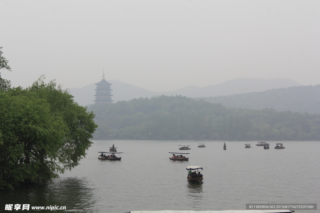 西湖水景