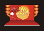 团拜会舞台 背景设计