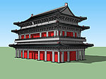 德胜门3D模型