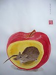 老鼠 工笔国画