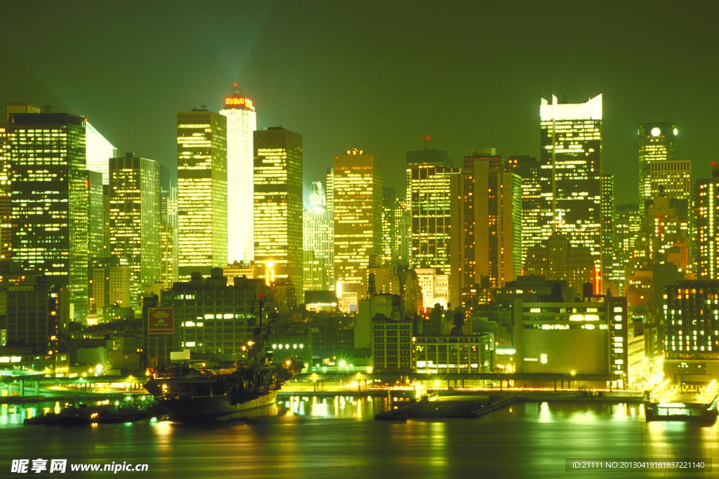 城市夜景 大楼