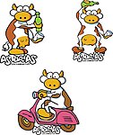 卡通牛矢量