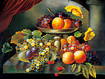 油画 水果