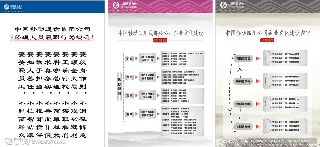 中国移动公司工作职责