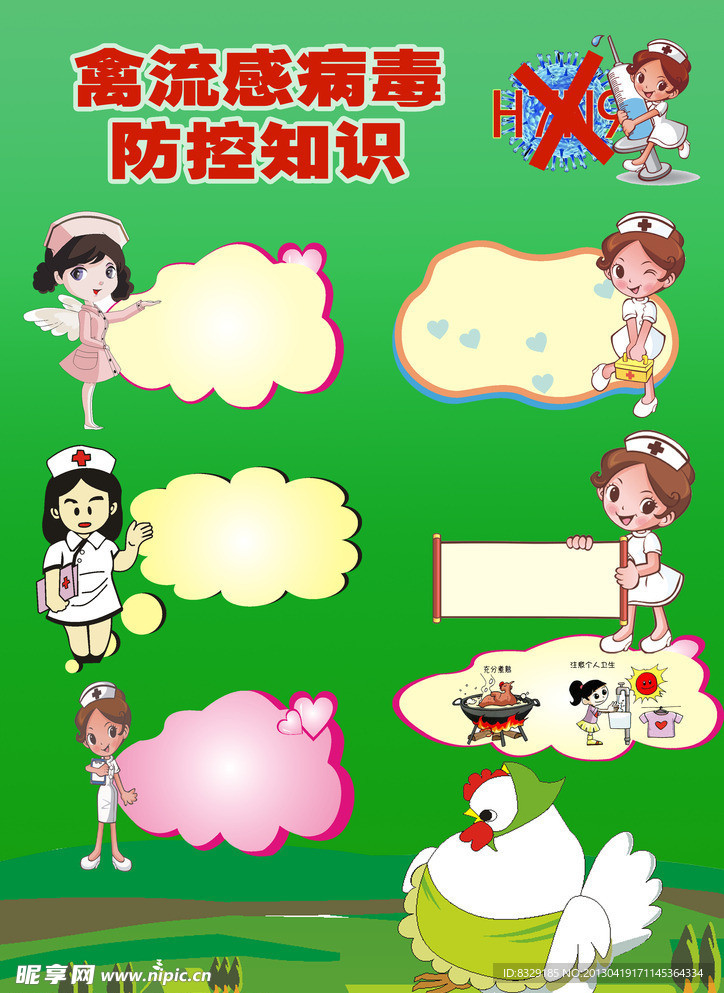 禽流感防治设计展板