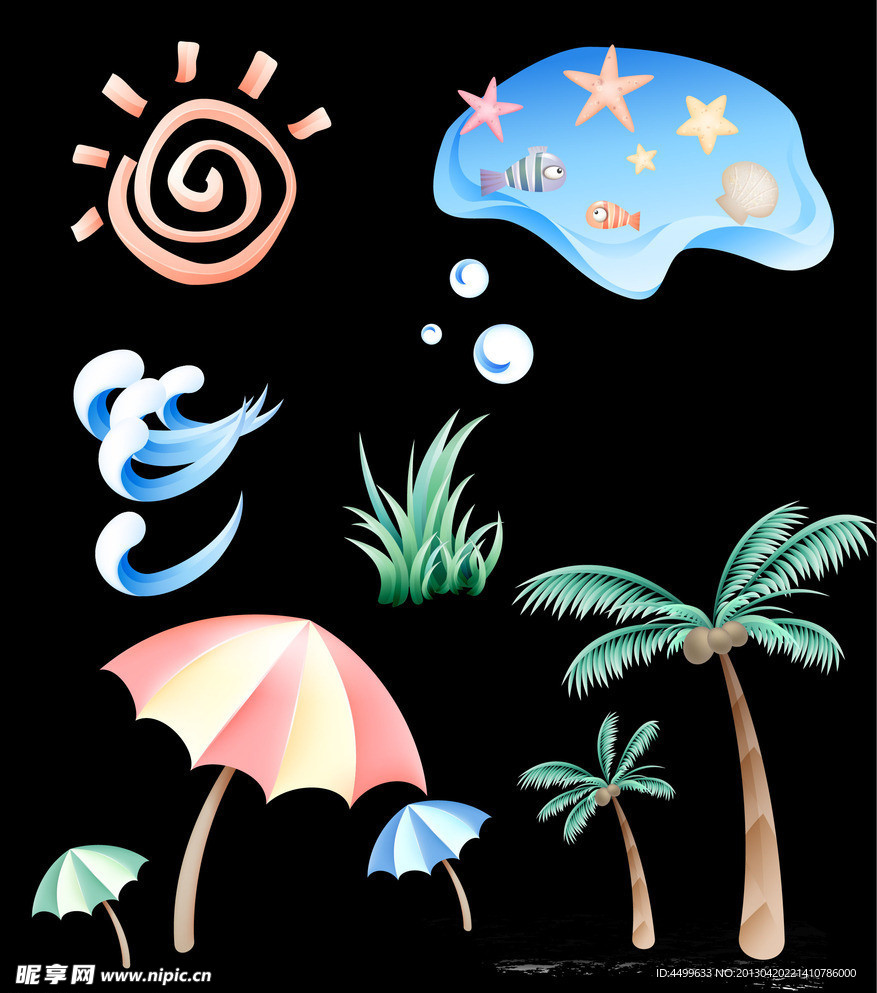 海洋花纹