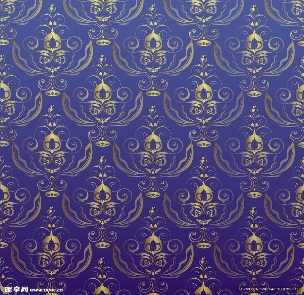 精美二方连续花纹背景