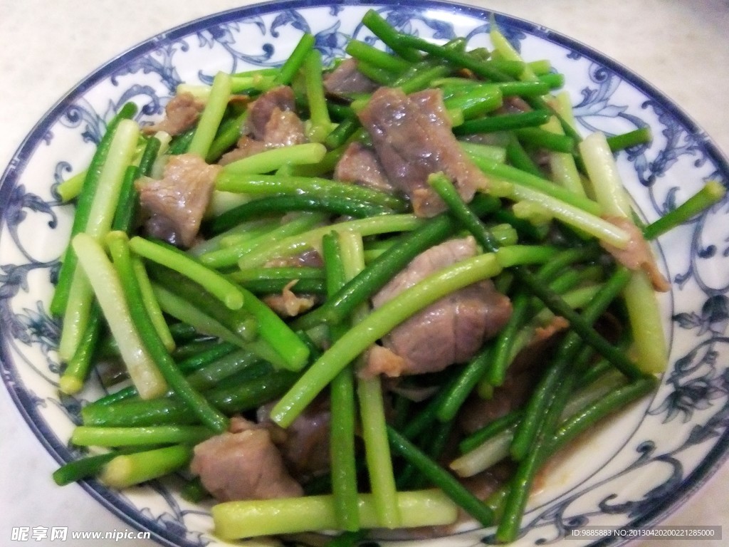 蒜苔炒肉