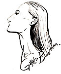 美女 插画 速写