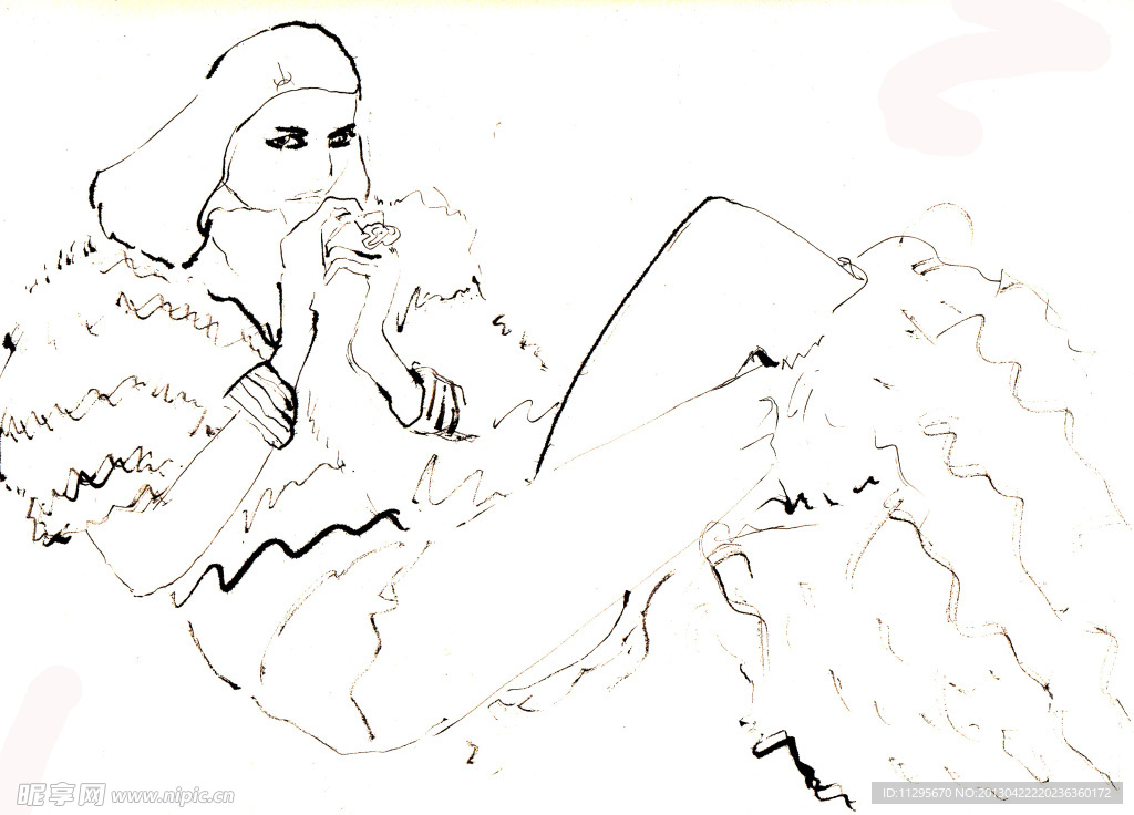 美女 插画