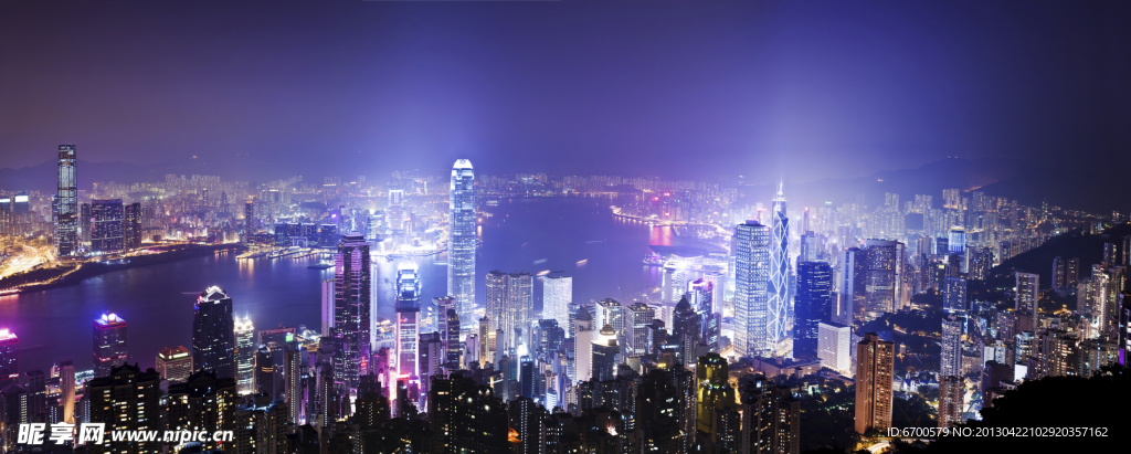 夜晚繁华都市