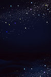 蓝色夜空图片