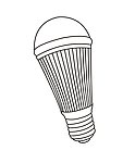 LED球泡手绘