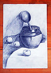 学生美术作品静物素描
