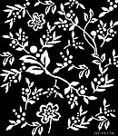 黑底白花底纹