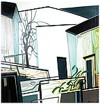 建筑油画