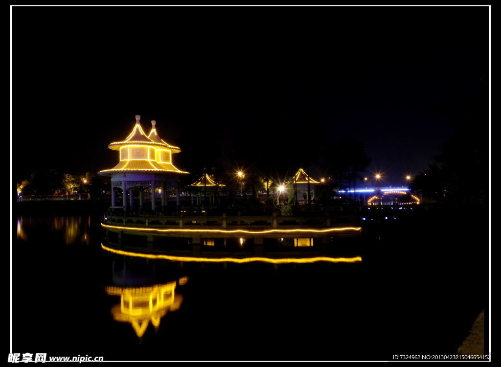 磁湖夜景(非高清)