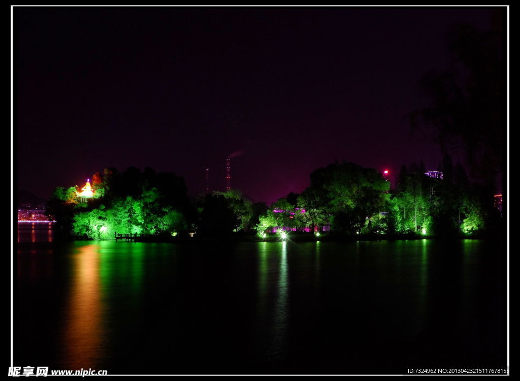 磁湖夜景(非高清)