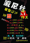 威尼丝理发促销彩页