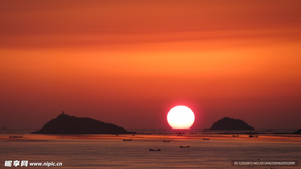 海上日出