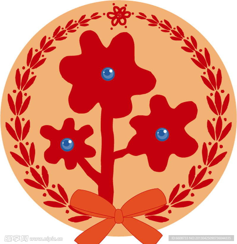 鲜花徽标