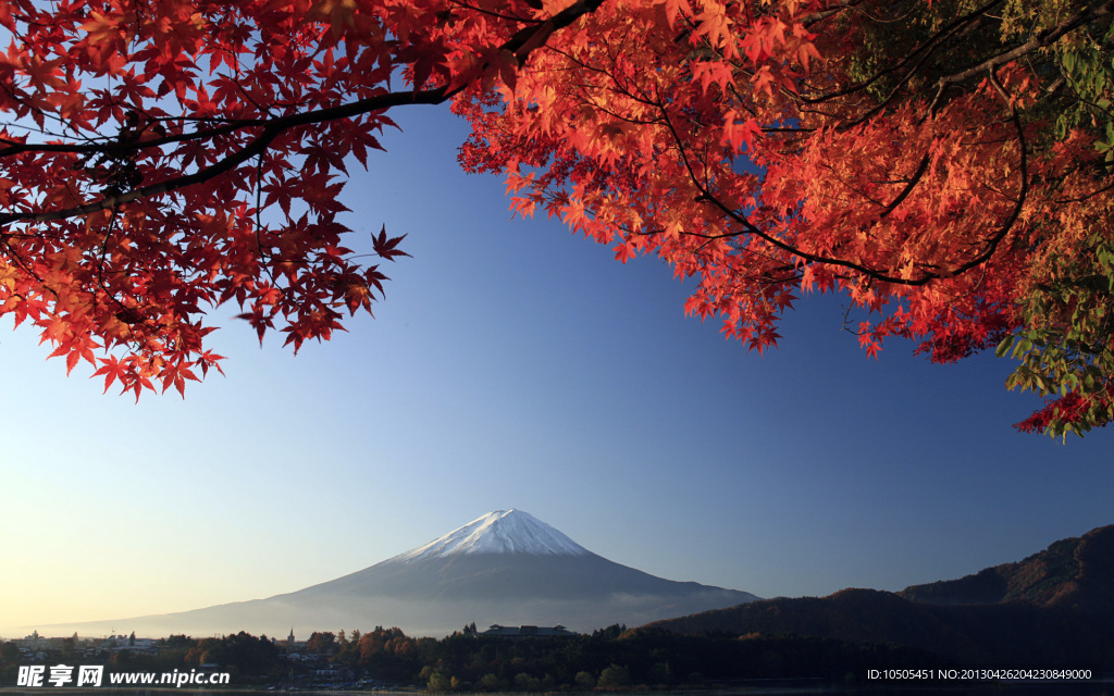 富士山的秋季