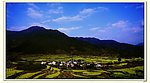 梯田 村庄 绿树 开