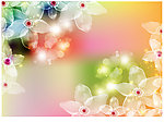 梦幻透明花纹